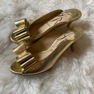J. Renee gold heels